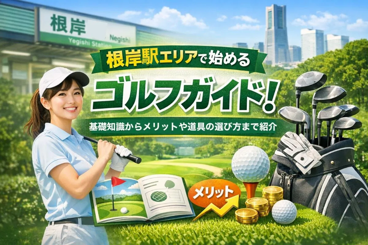 根岸駅エリアで始めるゴルフガイド!基礎知識からメリットや道具の選び方まで紹介
